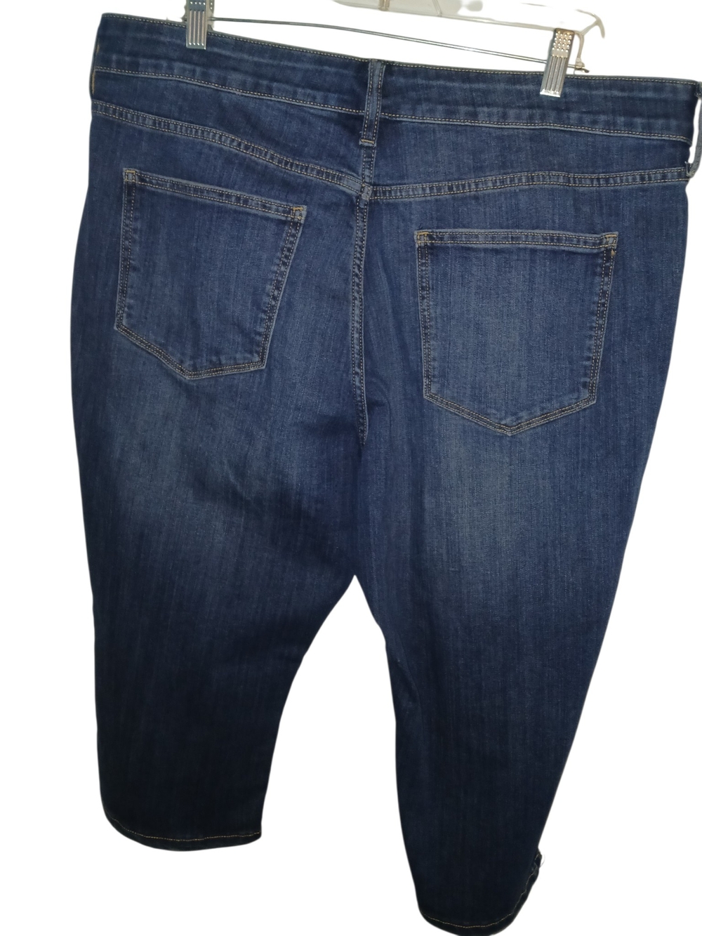 St. John's Bay Dark Blue Capri Jeans 18p - Picture 2 of 4
